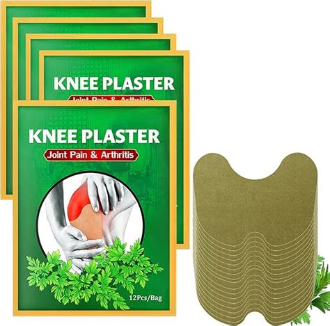 Wellnee Knee Patch Pain Relief Patches Natural Wormwood Extract
