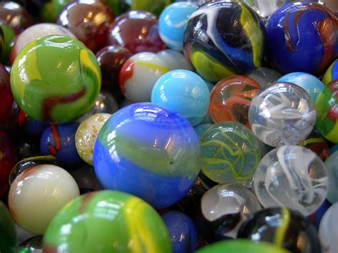 Marbles Glass Circle Bokeh Toy Ball Marble Sphere 7 And