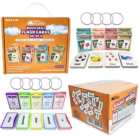 Buy Whizbuilders Multi Skill Flash Cards Set And Words Flash Cards Set