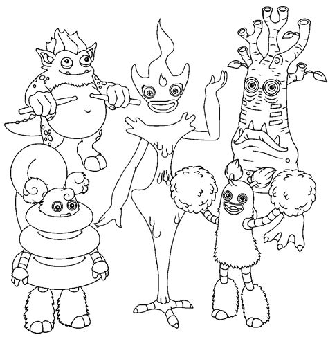 We Singing Monsters Coloring Pages 105 Having Fun With Children
