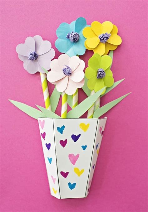 Easy Diy 3d Paper Tree Paper Flowers Paper Flower Boquet Paper
