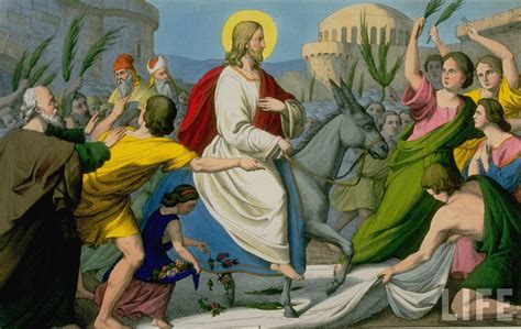 Jesus Christ Riding Into Jerusalem For Passover