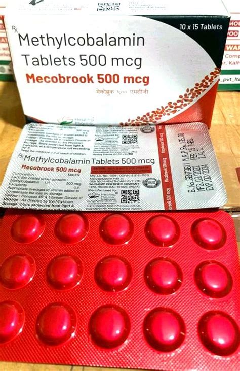 Methylcobalamin Tablet 500 Mcg 1 X 15 At Rs 120stripe In Nagpur Id