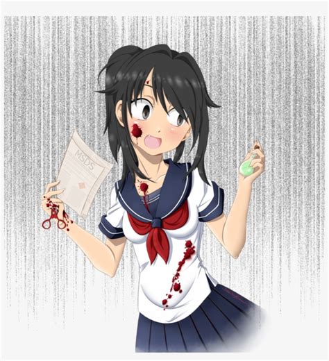 Yandere Chan Yandere Chan Anime Cute Transparent Png 873x916 Free