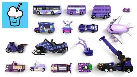 Purple Color Cars Toys Collection Youtube