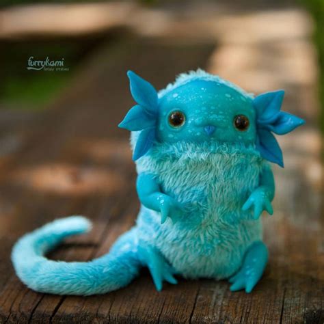 Axolotl Art Toy By Furrykami Creatures In 2022 Fantasy Art Dolls