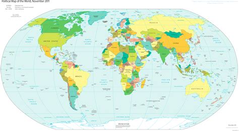 World Large Detailed Political Map Large Detailed Political Map Of The