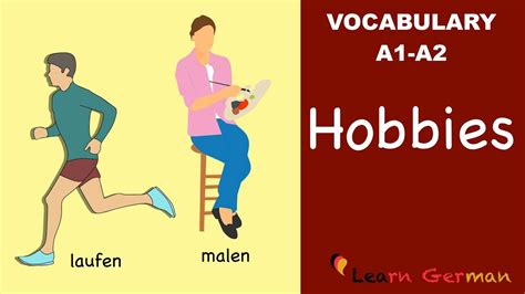 Learn German Vocabulary Hobbies In German Hobbys Youtube