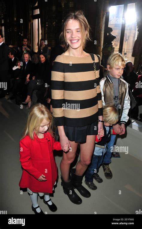 Natalia Vodianova With Her Two Sons Lucas Alexander And Victor And Her Daughter Neva Attending
