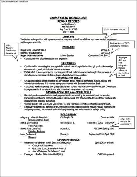Skill Based Resume Template Free Samples Examples And Format Resume
