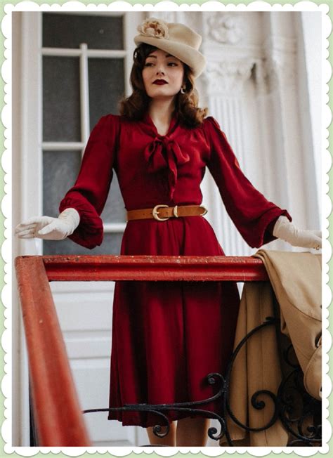 Seamstress Of Bloomsbury 40er Jahre Vintage A Linie Kleid Eva Dress