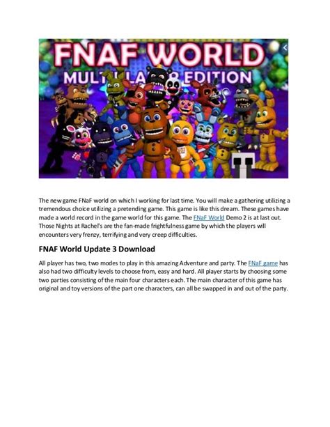 Fnaf World Update 2 Download Naughtyvica