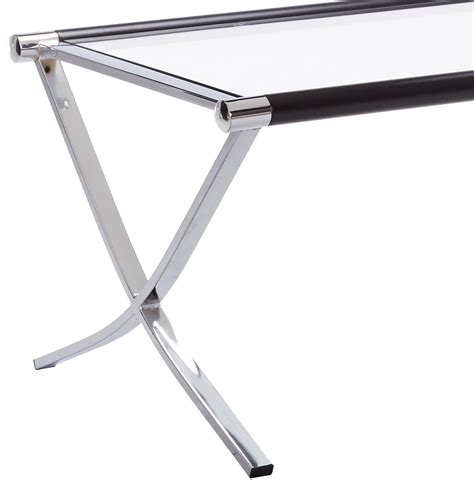 Peggie 3 Piece Coffee Table Set Chrome Metal Frame And Tempered Glass Top Modern Cocktail