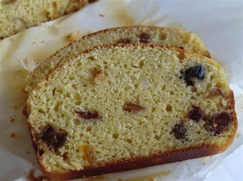 Cake aux raisins secs aux cranberries au citron confit et au rhum