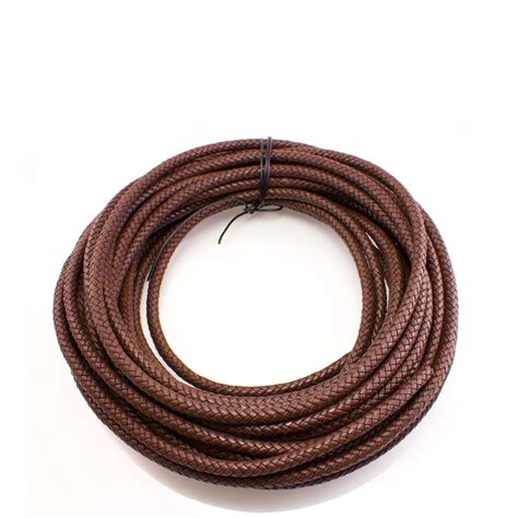 8mm Brown Bolo Braided Leather Cord Necklace 1 Yard Ebay