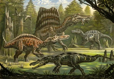 Spinosauridae By Abelov2014 Spinosaurus Dinosaur Images Prehistoric