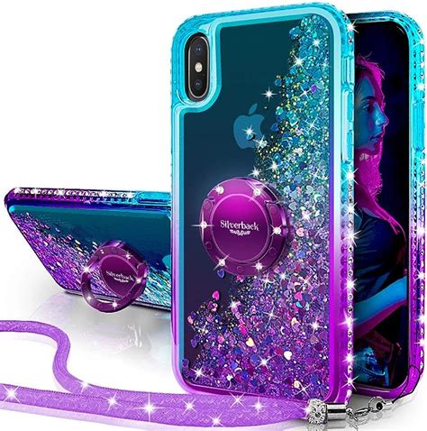 Silverback Iphone Xs Max Case Moving Liquid Holographic