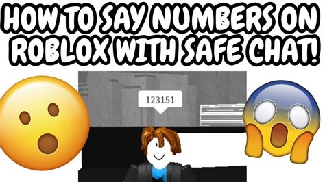 How To Say Numbers With Safe Chat On Roblox Patched Youtube