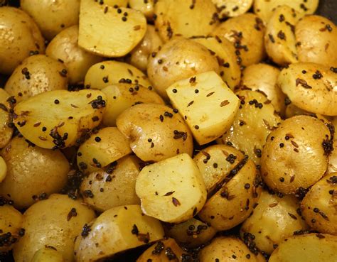 Indian Spiced Potatoes At Home With Friends