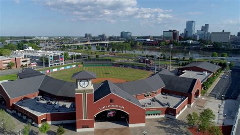 Drone Shot Of Dickey Stephens Park Front Youtube