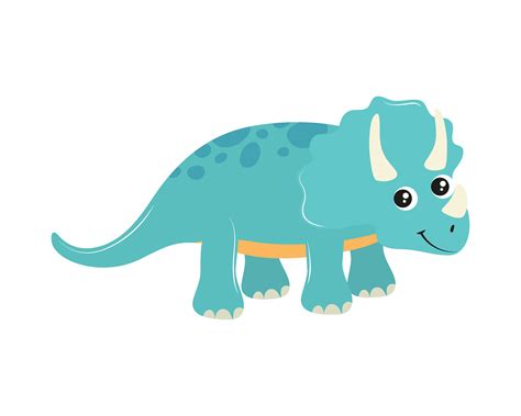 Dibujos Animados De Dinosaurio Triceratops 6098632 Vector En Vecteezy