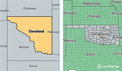 Cleveland County Oklahoma Map Cities And Towns Map