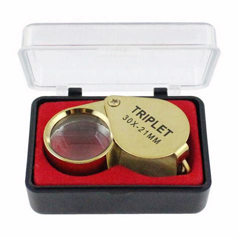 Triplet Jewelers Eye Loupe Magnifier Magnifying Glass Jewelry Diamond 30x21mm Ebay