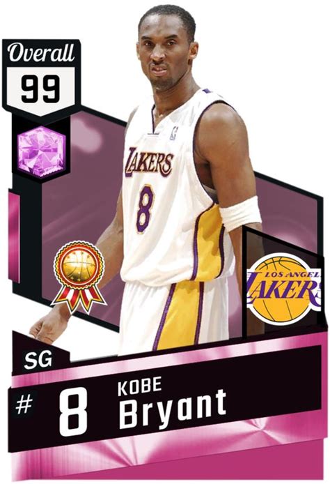 The official twitter account for @nba2k myteam. Kobe Bryant (99) MyTEAM Pink Diamond Card | NBA 2K Cards ...