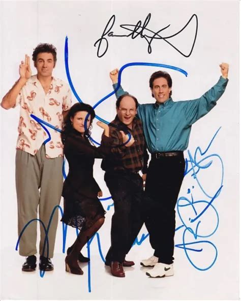 Seinfeld Signed 8x10 Photo Jerry Julia Louis Dreyfus Michael Richards