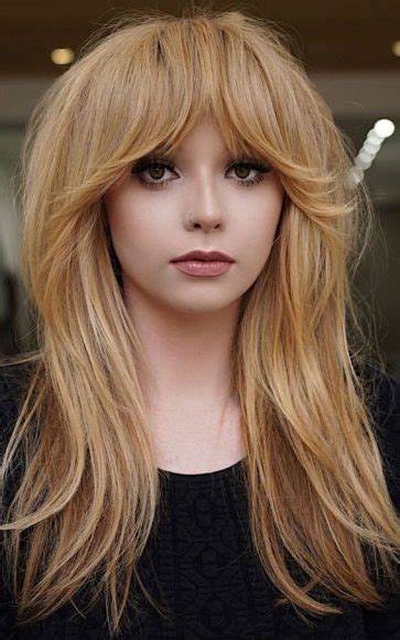 Trendy Hairstyles And Haircuts With Bangs Vintage Vibe Blonde With Curtain Bangs