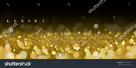 3d Luxury Shiny Glowing Gold Glitter Stock Vector Royalty Free