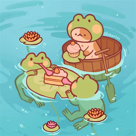 🎷🐈 On Twitter Frog Art Cute Kawaii Drawings Frog Drawing