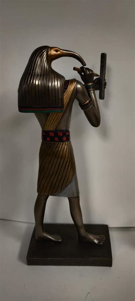 Unique God Thoth Statue Egyptian God Of Wisdom 9 H Etsy