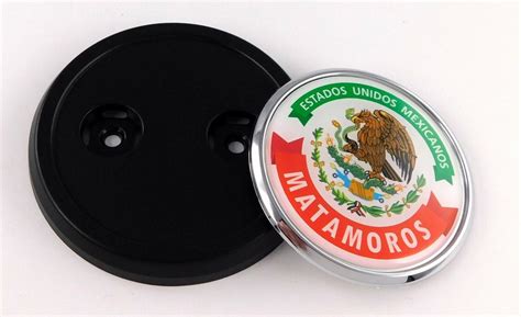 Matamoros Mexico Car Truck Grill Black Badge 35 Grille Chrome Emblem