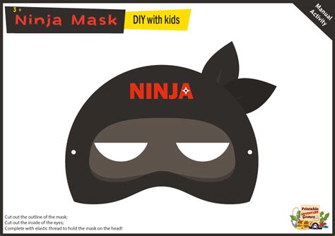 Free Ninja Mask For Kids Printable Games For Kids