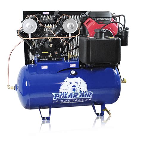 18 Hp Gas Air Compressor 60 Gallon Tank V4 Honda Motor Electric Start