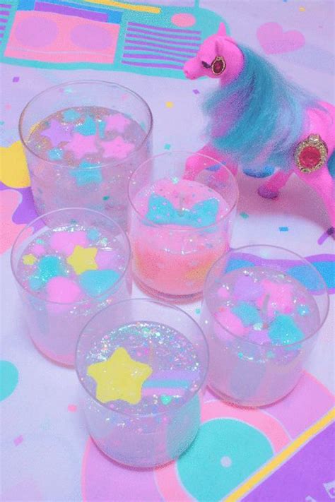 Kawaii Pastel Candles With Glitter ♡ Kawaii Crafts Kawaii Diy Pastel