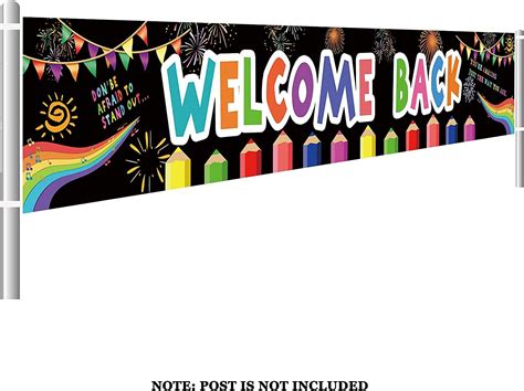 Buy Large Welcome Back Banner Classroom Pennants First Day Of School