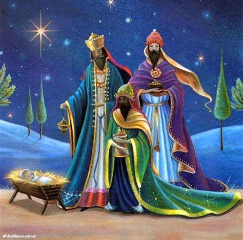 Los Tres Reyes Magos Pintura Navideña Tres Reyes Magos Magos De