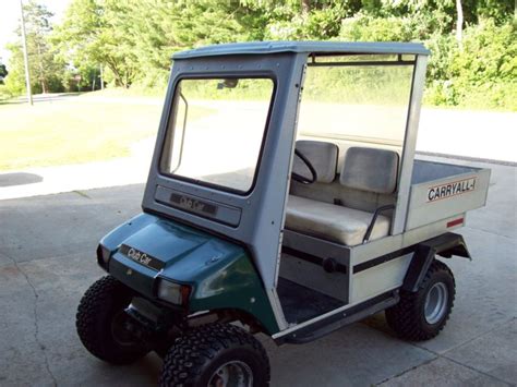 Club Car Carryall 1 Gas Golf Cart Lifted Cab 10 Knobby Tires Look
