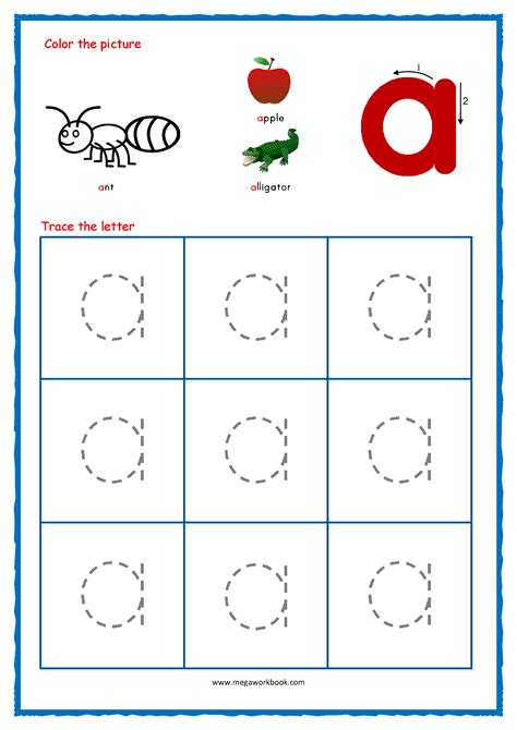 Big Letters Alphabet Tracing Sheets