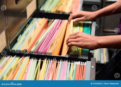 Archive Files Stock Photo Image Of Financial Documents 57640042