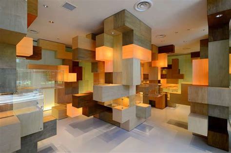 Cubic Labyrinth Interiors The Jaist Gallery Design Is Inspired By