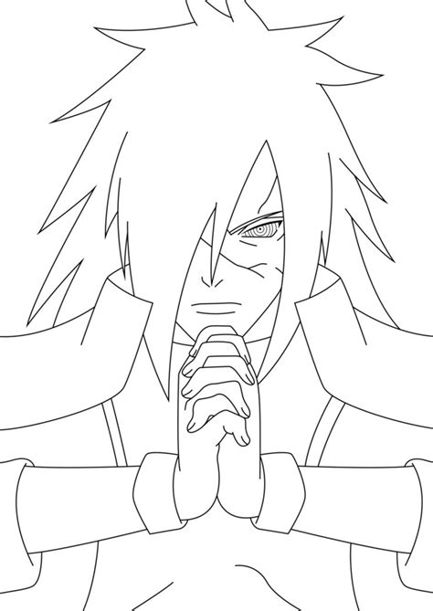 Madara Coloring Pages Free Download Gambr Co