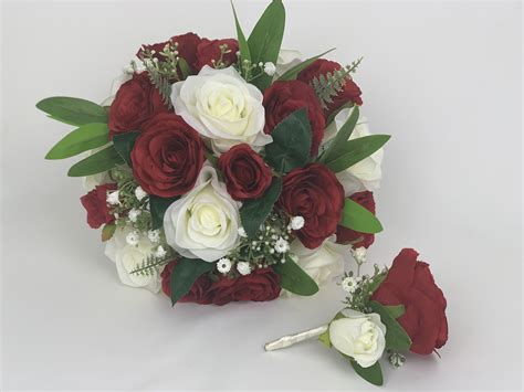 Ftd offers a wide selection of wedding flowers to say congratulations or thank you for the invite, to be used as centerpieces at a rehearsal dinner, for the bride to hold while she walks down the aisle, or any other wedding need you may have. Artificial Wedding Flowers Package Silk Roses Gypsophila Red