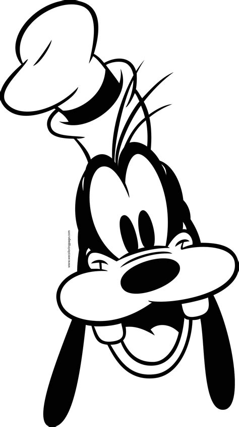 Goofy Face Coloring Pages Goofy Face Disney Cartoon Characters