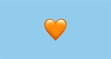 Check out amazing orange_heart artwork on deviantart. Orange Heart Emoji on Apple iOS 11.1