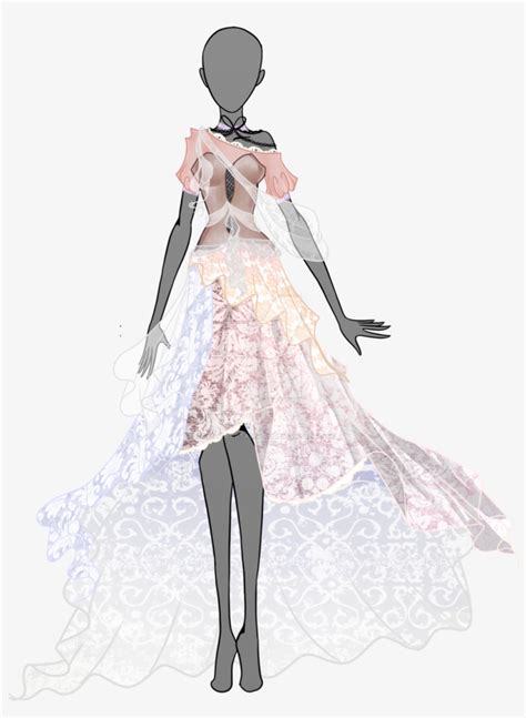 Gown Drawing Dream Dress Anime Spring Outfit Manga 1024x1398 Png