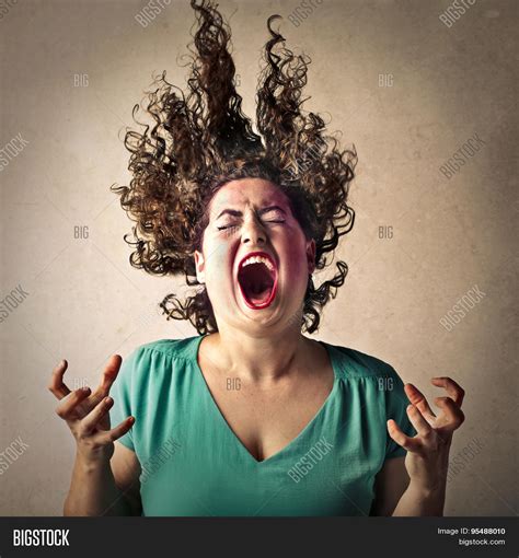 Crazy Lady Screaming