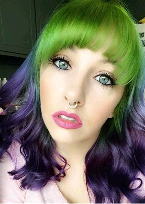 Pin By Click Bulker On Color Hair Purple Hair Dyed Hair Green Hair Colors
